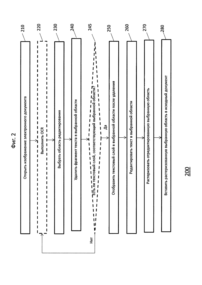Редактирование текста на изображении документа (патент 2642409)