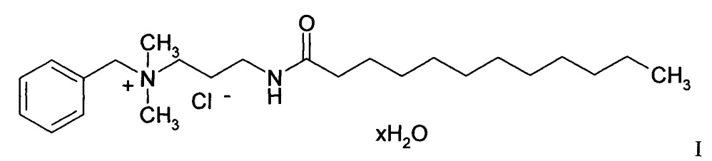 Способ получения n-бензил [1-(додециноиламино)-3-(диметиламино)]пропана аммоний хлорида моногидрата (патент 2653597)
