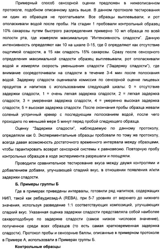 Композиции натурального интенсивного подсластителя с улучшенным временным параметром и(или) корригирующим параметром, способы их приготовления и их применения (патент 2459434)