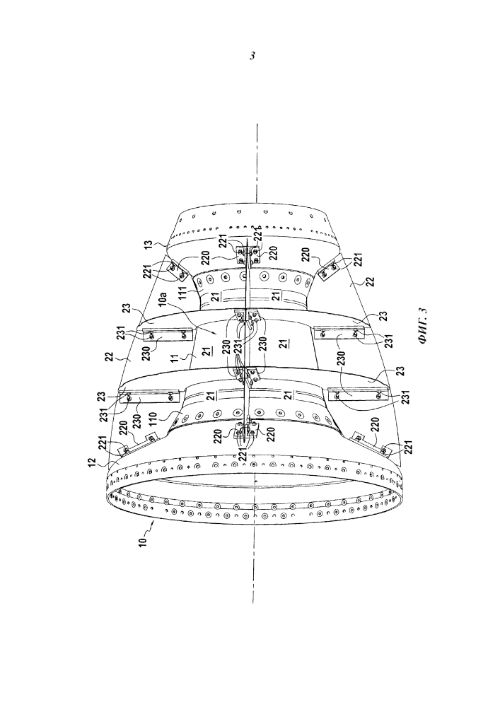Выпускной конус авиационного двигателя и задний корпус авиационного двигателя (патент 2625421)