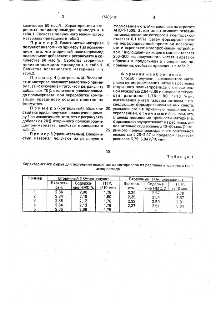 Способ получения волокнистого материала (патент 1740510)