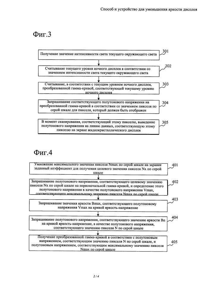 Способ и устройство для уменьшения яркости дисплея (патент 2657171)