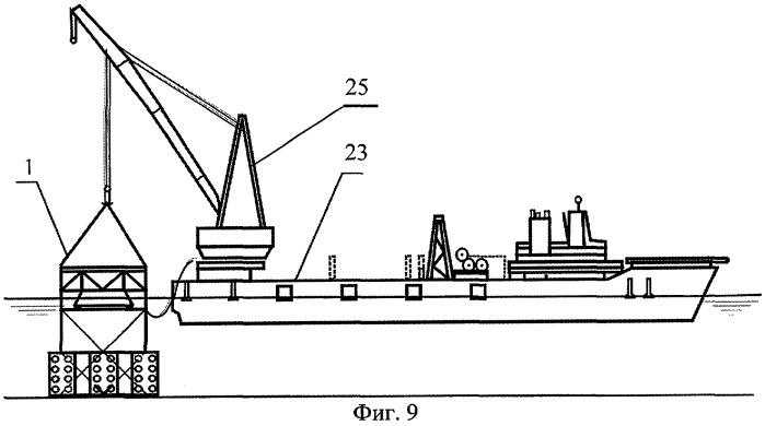 Способ сборки и морского монтажа морской стационарной платформы (патент 2273695)