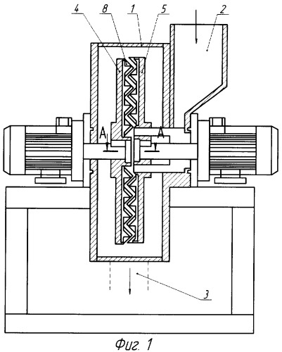 Ударно-центробежный измельчитель (патент 2350388)