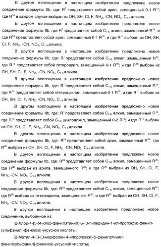 Феноксиуксусные кислоты в качестве активаторов дельта рецепторов ppar (патент 2412935)