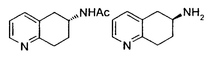 Способы получения рацемического аминозамещенного 5,6,7,8-тетрагидрохинолина или рацемического аминозамещенного 5,6,7,8-тетрагидроизохинолина, способы их разделения и рацемизации, способ получения кетозамещенного 5,6,7,8-тетрагидрохинолина или кетозамещенного 5,6,7,8-тетрагидроизохинолина, способ получения энантиомера конденсированного бициклического кольца, замещенного первичным амином, производные 5,6,7,8-тетрагидрохинолина (патент 2308451)