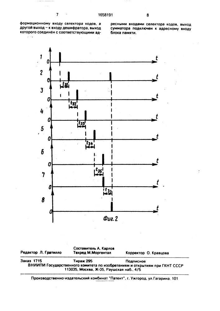 Устройство для ввода учебной информации (патент 1658191)