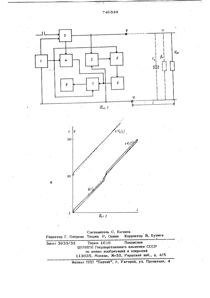 Устройство для определения места возникновения токов утечки в силовых сетях (патент 746344)
