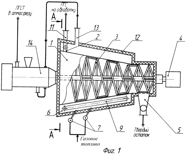 Газогенератор обращенного процесса газификации (патент 2479617)