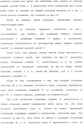 Способ накладывания листов шпона на основной листовой древесный материал (варианты) (патент 2360790)