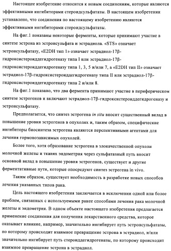 Стероидные соединения в качестве ингибиторов стероидсульфатазы (патент 2428427)