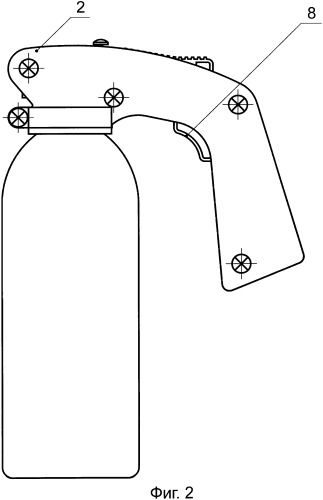 Распылитель слезоточивых раздражающих веществ (патент 2349865)