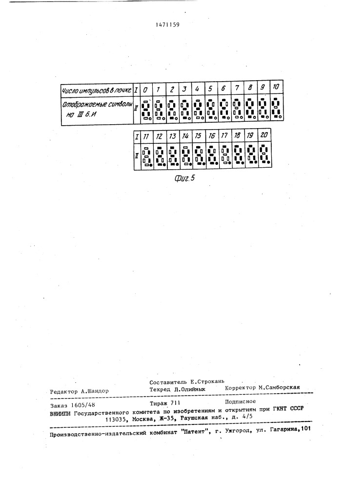 Устройство для контроля и настройки цифровых узлов (патент 1471159)