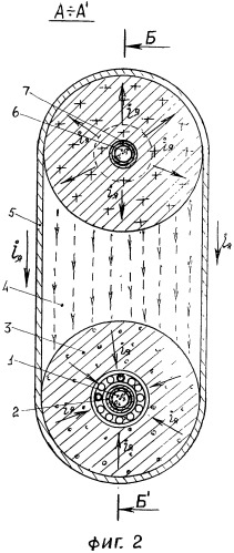 Многодисковая униполярная машина постоянного тока с двумя валами (патент 2478251)