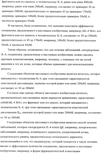 Человеческие моноклональные антитела к человеческому интерлейкину-4 (hil-4) (патент 2382049)