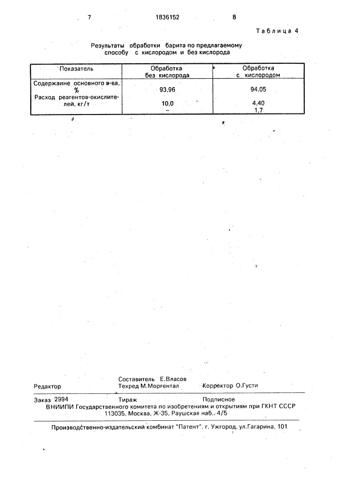 Способ очистки баритового концентрата (патент 1836152)