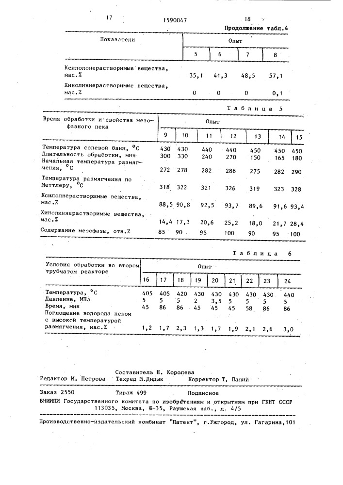 Способ получения мезофазного пека (патент 1590047)