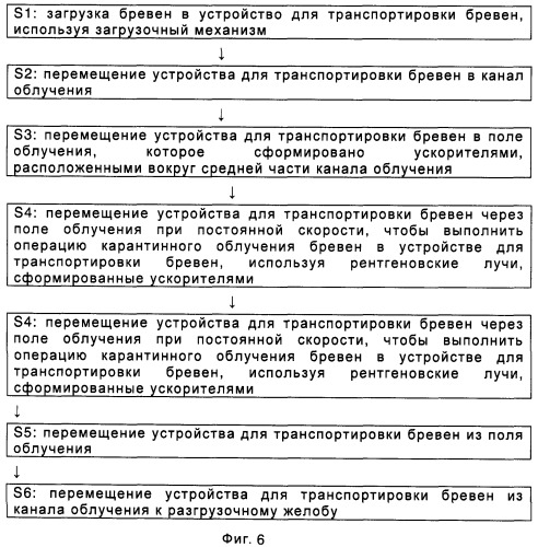 Способ и устройство для карантинного облучения бревен рентгеновскими лучами (патент 2400978)