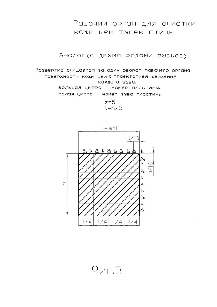 Рабочий орган для очистки кожи шеи тушек птицы (патент 2655936)