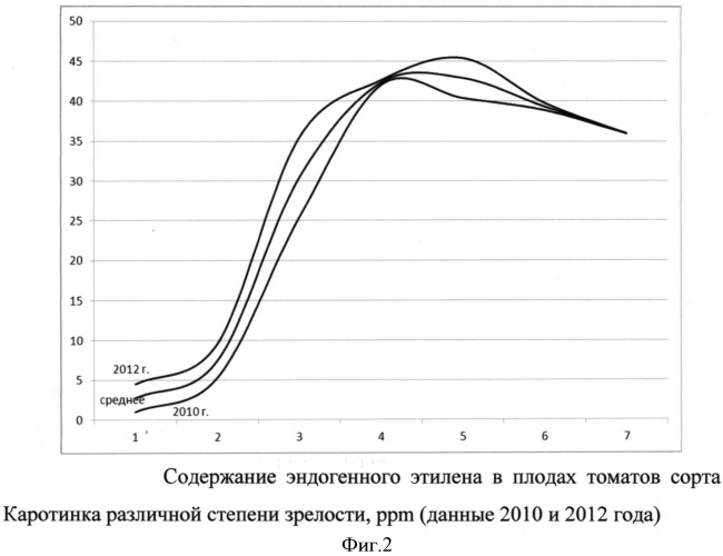 Способ определения степени зрелости плодов томатов с различной окраской (патент 2538717)