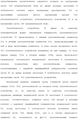 Установка для изготовления оптического волокна и способ изготовления оптического волокна (патент 2482078)