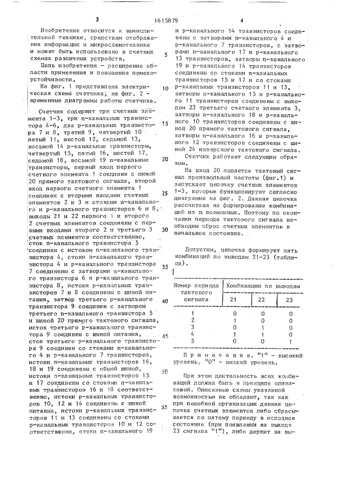 Счетчик с начальной установкой (патент 1615879)