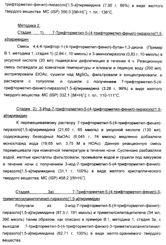 Производные ацетиленил-пиразоло-пиримидина в качестве антагонистов mglur2 (патент 2412943)