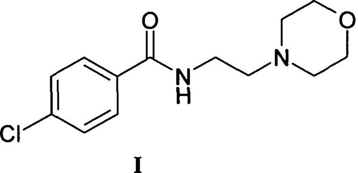 Способ получения n-[2-(морфолин-4-ил)этил]-4-хлорбензамида (варианты) (патент 2570898)