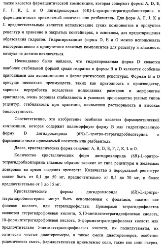 Кристаллические формы дигидрохлорида (6r)-l-эритро-тетрагидробиоптерина (патент 2434870)