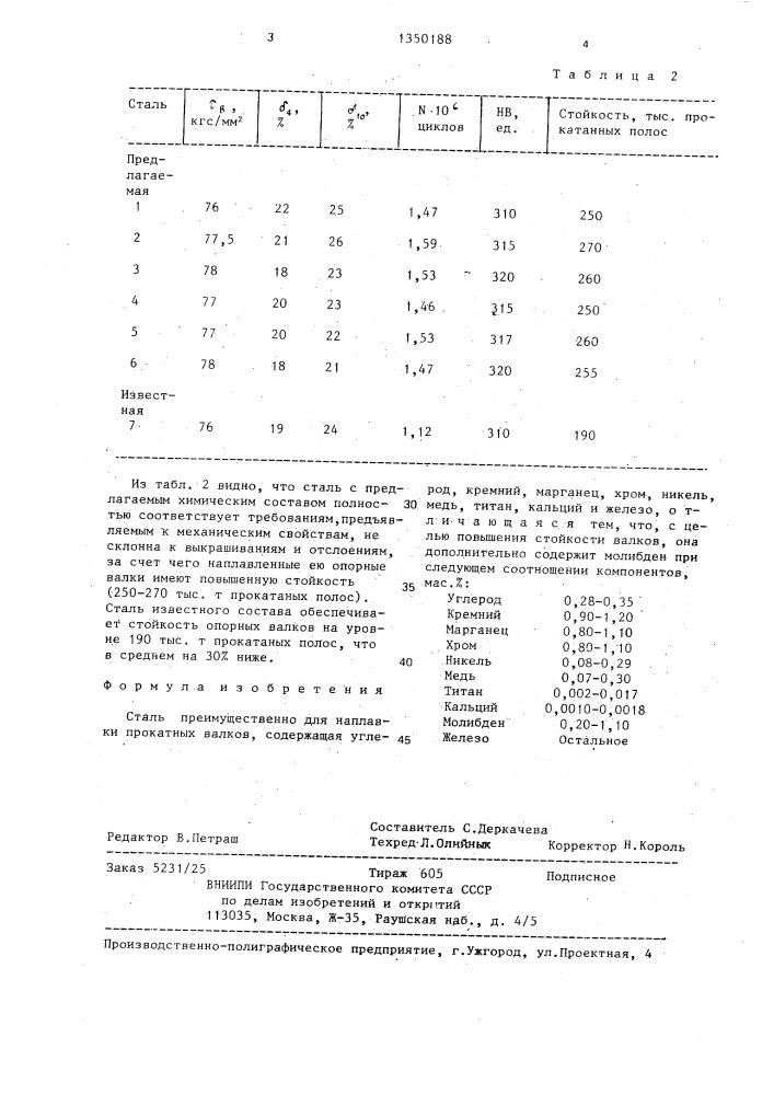 Сталь (патент 1350188)