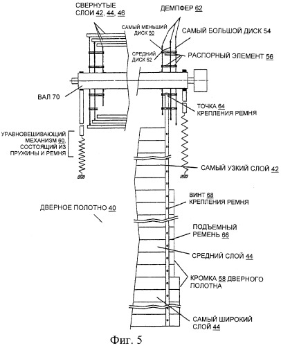 Подъемная дверь со свертываемым дверным полотном (патент 2328586)