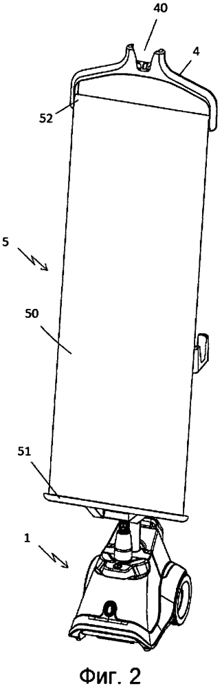 Паровой гладильный аппарат с паровой щеткой (патент 2608685)