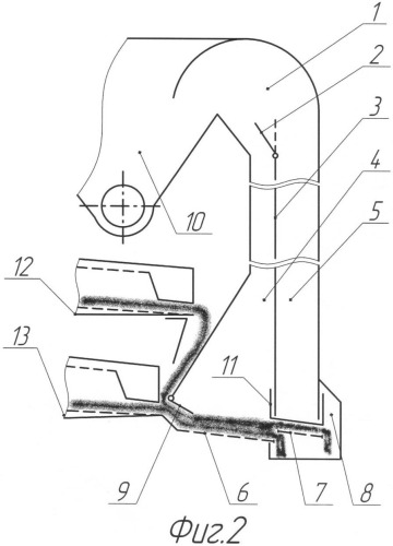Устройство для послерешетной пневмосепарации зернового вороха (патент 2386487)