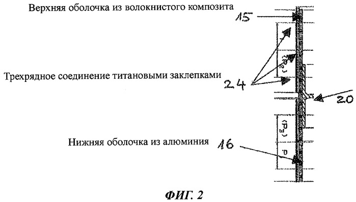 Фюзеляжная конструкция воздушного судна и способ изготовления этой конструкции (патент 2435703)