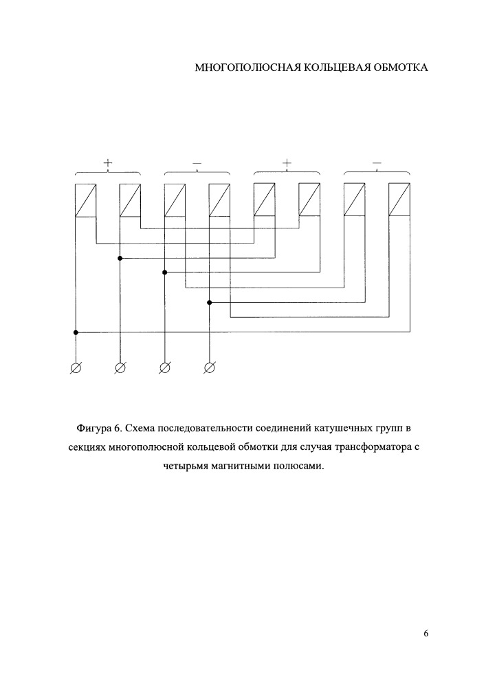 Многополюсная кольцевая обмотка (патент 2665686)