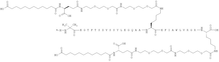 Дважды ацилированные производные glp-1 (патент 2559540)