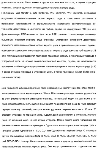 Новый ген элонгазы и способ получения полиненасыщенных кислот жирного ряда (патент 2311457)