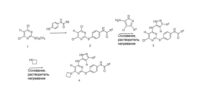 Аминопиримидины в качестве ингибиторов киназ (патент 2427578)