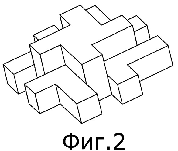 Шестиэлементное замковое соединение и основанный на его применении модульный элемент для создания пространственных конструкций (патент 2500322)