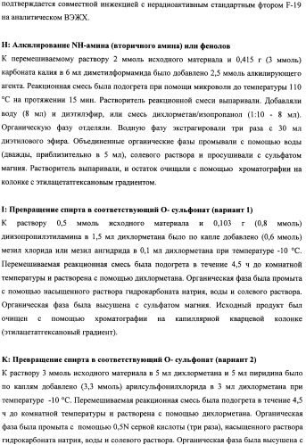 Соединения для применения в визуализации, диагностике и/или лечении заболеваний центральной нервной системы или опухолей (патент 2505528)