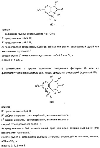 Карбоциклические и гетероциклические арилсульфоны, их применение и фармацевтическая композиция на их основе, обладающая свойствами ингибитора  -секретазы (патент 2448964)