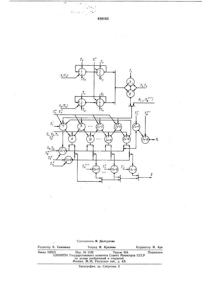 К-значный фазоимпульсный сумматор (патент 450163)