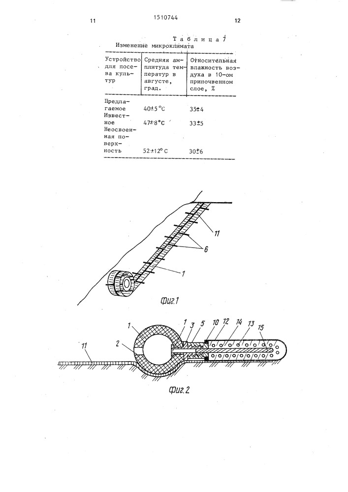 Устройство для посева семян (патент 1510744)