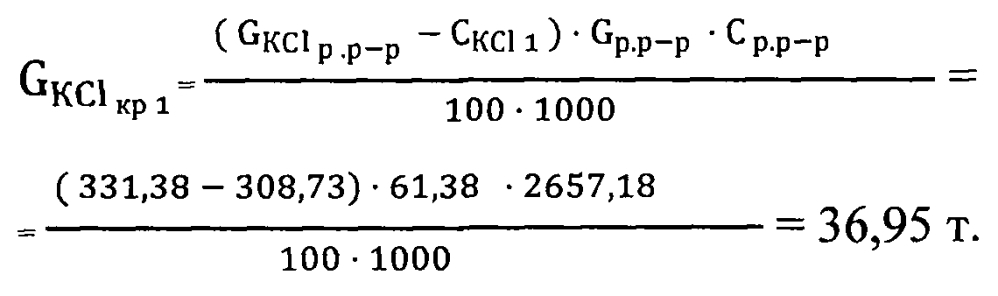 Способ управления процессом получения хлористого калия (патент 2598933)