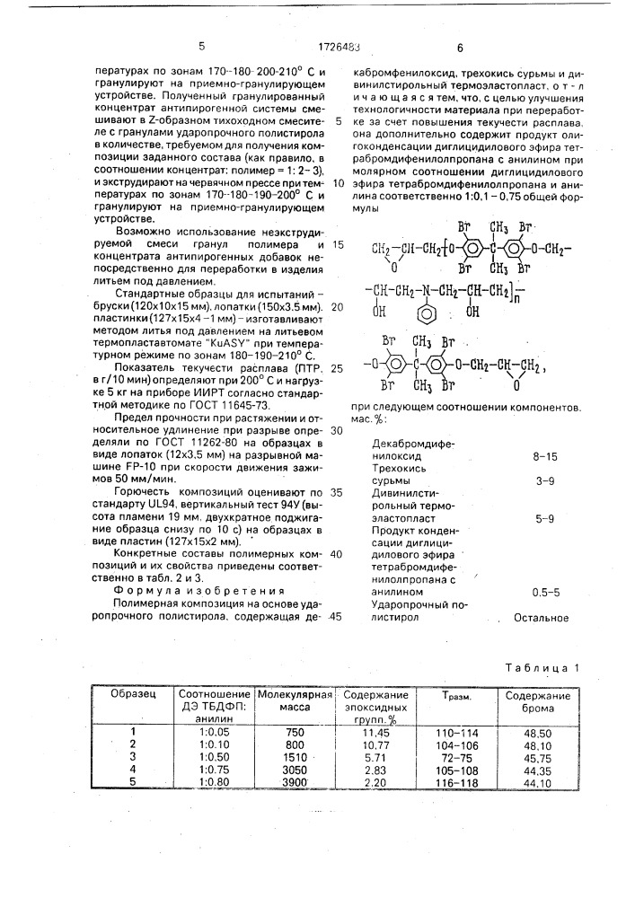 Полимерная композиция (патент 1726483)