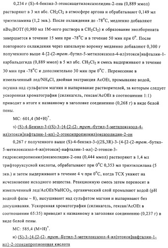 Замещенные 4-алкоксиоксазолпроизводные в качестве агонистов ppar (патент 2312106)