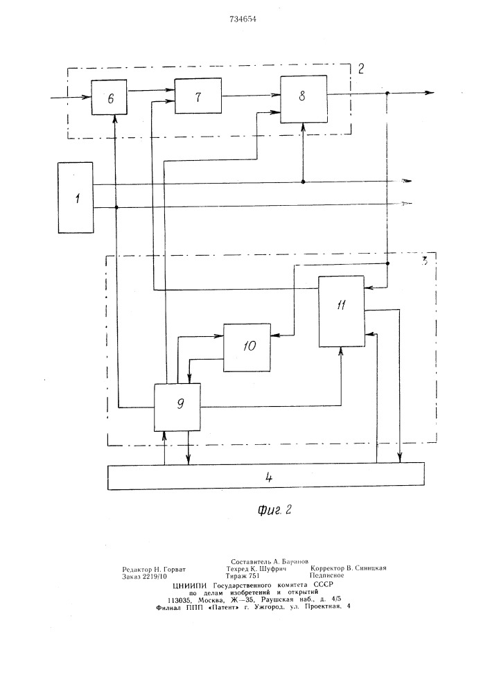 Устройство связи для вычислительной системы (патент 734654)
