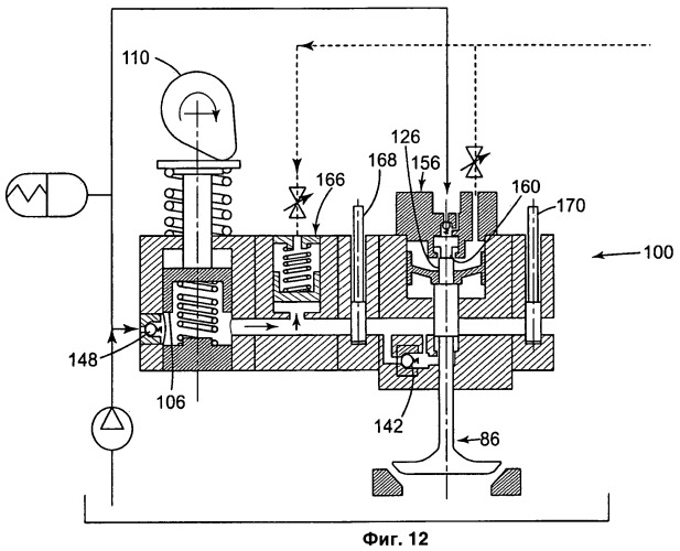 Гидромеханическая система привода клапанов двигателя и способ ее применения (патент 2448261)