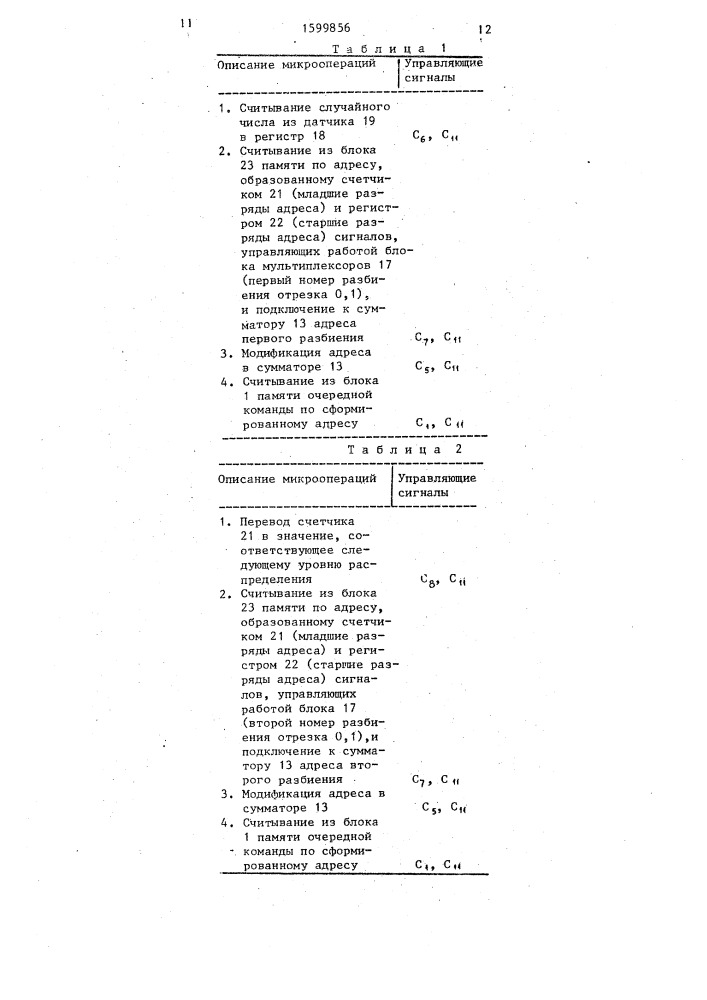 Генератор случайных чисел (патент 1599856)