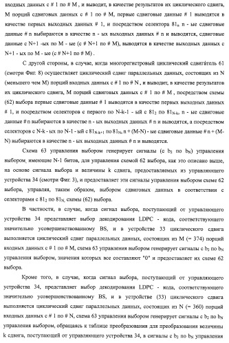 Устройство циклического сдвига, способ циклического сдвига, устройство декодирования ldpc-кода, телевизионный приемник и приемная система (патент 2480905)